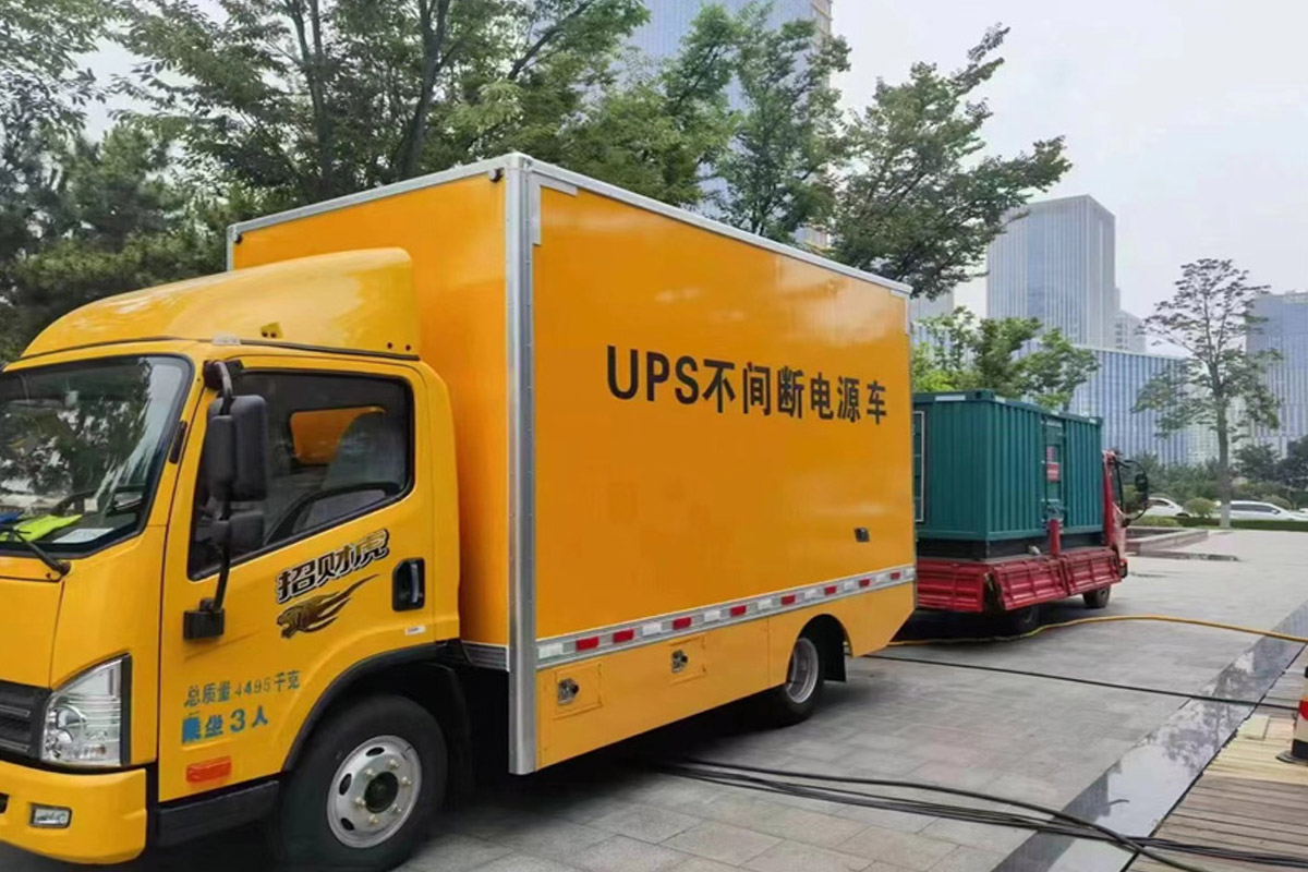 古丈发电机租赁施工现场